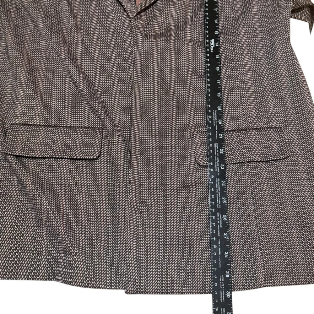 Liverpool Los Angeles Plaid Knit Boyfriend Blazer Jacket Open Front Plus Size 2X